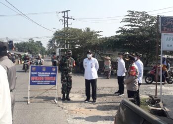 Operasi Yustisi Koramil 05/Balaraja Temukan 15 Pelanggar Tidak Pakai Masker