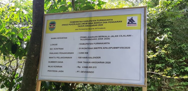 DI DUGA PENYIMPANGAN PENGADAAN BARANG DAN JASA DANA ALOKASI KHUSUS ( DAK ) 2020 OLEH OKNUM YANG TIDAK BERTANGGUNG JAWAB