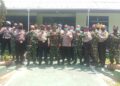 HUT TNI ke 75 Kapolsek Pontianak Timur Serbu Koramil Beri Ucapan Selamat