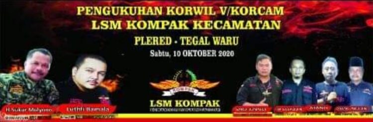 PENGUKUHAN KORWIL V / KORCAM LMS KOMPAK OLEH KETUA DPC LUTFI BAMALA DI DESA TEGALWARU KECAMATAN PLERED