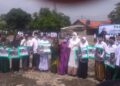 Bupati Purwakarta Anne Ratna Mustika Menggeralar Upacara Peringatan Hari Santri Nasional ( HSN ) di Kecamatan Cempaka