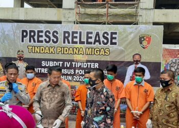 Tujuh Pengangkut Minyak Ilegal Diciduk Ditkrimsus Polda Sumsel