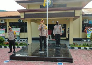 Kapolres Enrekang Pimpin Apel Perdana, Dan Berikan Pesan Kepada Personelnya