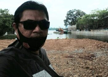 Pembangunan Jogging Treck Situ Cipondoh Sebagian Sisinya Di Reklamasi