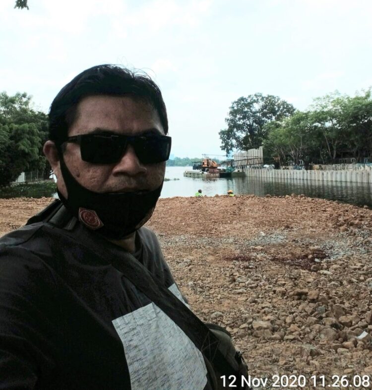 Pembangunan Jogging Treck Situ Cipondoh Sebagian Sisinya Di Reklamasi