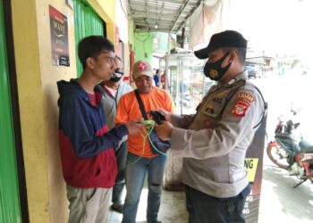 Kepolisian Sektor Polsek Bojong Tak Henti-Hentinya Lakukan Giat Sosialisasi Penting Nyak Penerapan Protokol Kesehatan 3 M