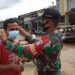 Upaya Pencegahan Serta Pengendalian Covid-19 Koramil Menyuke Bagikan Masker Gratis