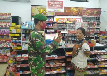 Koramil Bonti Secara Masif Tingkatkan Kepatuhan Masyarakat Untuk Terapkan Protkes