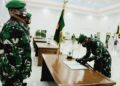 Pangdam XII/TPR Pimpin Sertijab Danbrigif 19/KH dan Penyerahan Jabatan Golongan IV