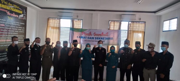 Pisah Sambut Camat Dan Sekertaris Kecamatan Pasawahaan H.Helmy Setiawan AP.MM. Dan Drs H.Totong Hidayat MSI