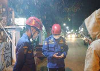 Team Evakuasi Regu 2 Musnahkan Sarang Tawon Yang Membahayakan Warga Asabri