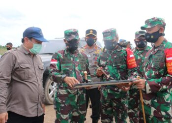 Kunjungan Kerja di Kalteng, Pangdam XII/TPR Tinjau Perkembangan Program Food Estate Dadahup