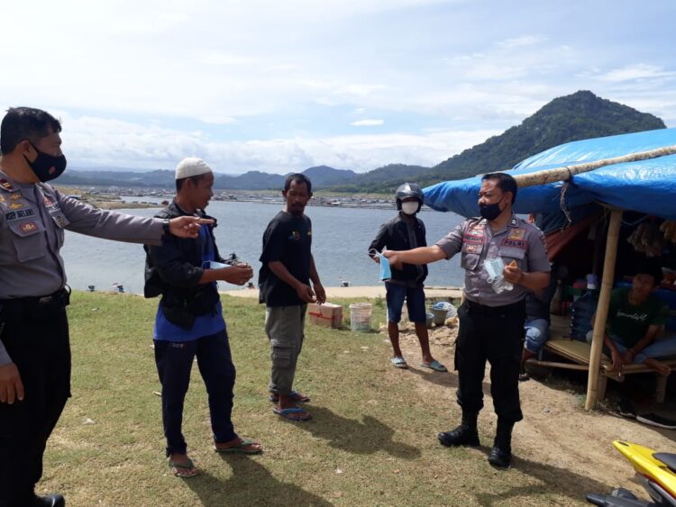 Satuan Polisi Perairan (Satpolair),Terus Galangkan Pemakaian Masker Demi Memutus Mata rantai Covid-19