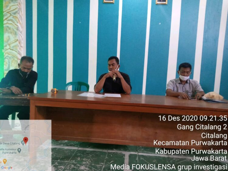 Desa Citalang Kabupaten Purwakarta Salurkan BLT DD Tahap III