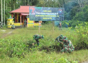 Peringati Hari Infanteri ke-72, Kodam XII/Tpr Gelar Karya Bhakti