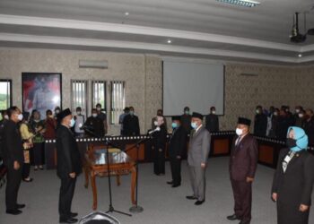 Bupati Tulang Bawang Barat Umar Ahmad Lantik Lima Pejabat Pratama