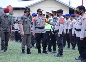 GUBERNUR SUMSEL PIMPIN APEL GELAR PASUKAN OPERASI LILIN MUSI DAN TAHUN BARU 