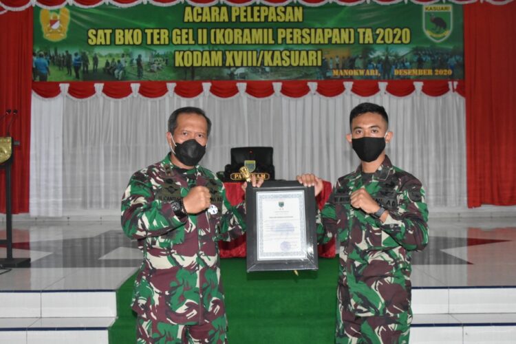 Pangdam XVIII/Kasuari Lepas dan Beri Penghargaan kepada 700 Personel Satuan BKO Teritorial