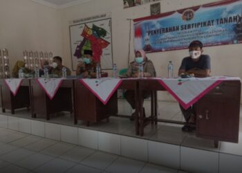 Penyerahan Sertifikat Tanah 249 PTSL Langsung di Pimpin Ahmad Taslim 29 Desember 2020