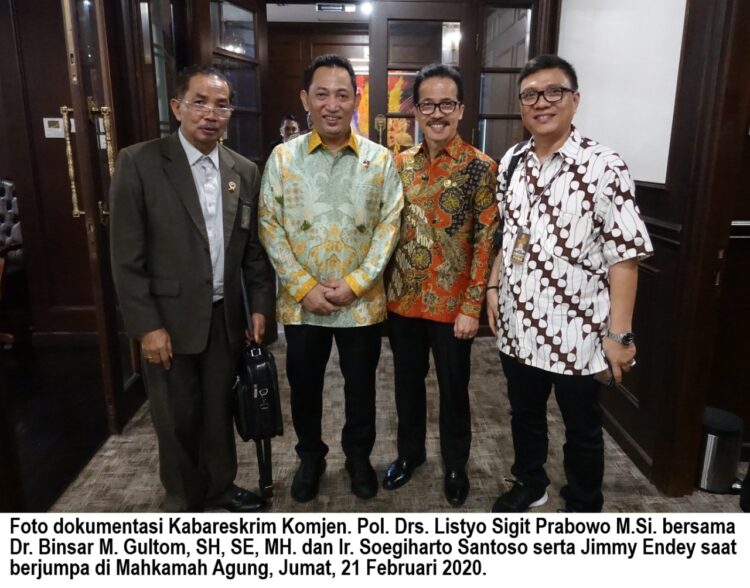 Ketua Bidang OKK DPP SPRI Soegiharto Dukung Presiden Tunjuk Komjen Listyo Calon Tunggal Kapolri