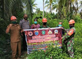 Antisipasi Karhutla, Koramil Jungkat Intensifkan Patroli Dan Sosialisasi