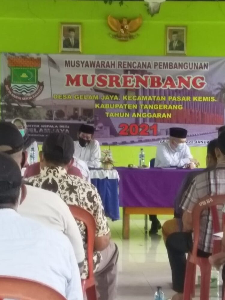 Musrenbang Desa Gelam Jaya Berjalan Sesuai Prokes
