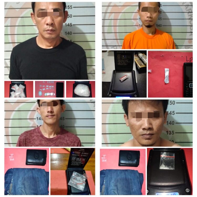 Empat Pelaku Penyalahguna Narkoba Ditangkap Satres Lampura