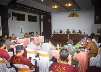 Kapolres TUBABA Pimpin Rapat Gugus Tugas, Guna Menekan Penyebaran Covid 19