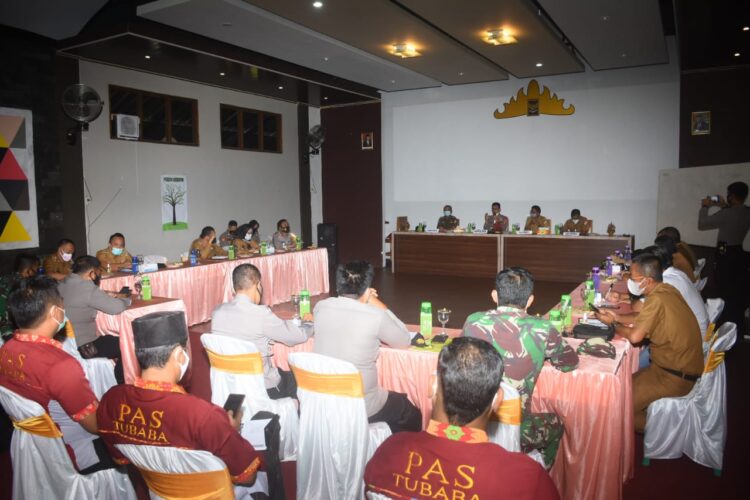 Kapolres TUBABA Pimpin Rapat Gugus Tugas, Guna Menekan Penyebaran Covid 19