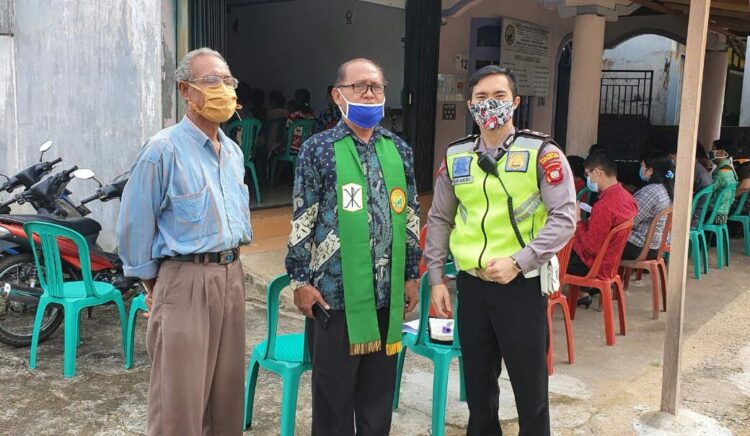 Agenda Rutin Pengamanan Kegiatan Ibadah Digereja Oleh Anggota Polsek Pontianak Timur
