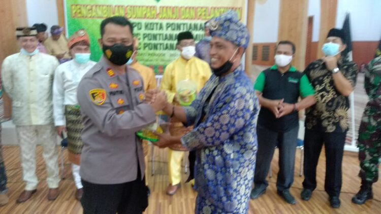 Pelantikan Pengurus POM : Turut Hadir Kapolsek Pontianak Timur, Sinergitas Dengan Ormas Untuk Memelihara Kamtibmas