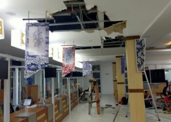 Satu Bulan Dilaunching,Plafon Bale Madukara Ambruk