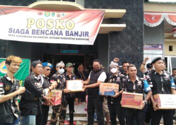 Peduli Korban Banjir, Ormas Banaspati Dpc Purwakarta Berikan Bantuan Sembako
