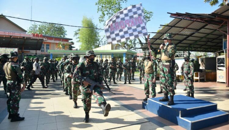 Pelihara Ketahanan Fisik Dan Jiwa Korsa Yonmarhanlan XII Laksanakan Hanmars