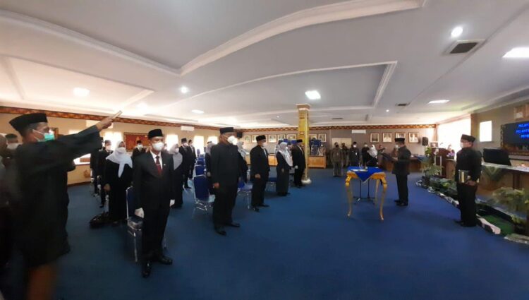 Sekda Lampura Lantik Pejabat Fungsional PPUPD