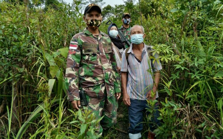 Patroli Secara Rutin, Satgas Pamtas Yonif 407 Amankan Enam PMI Non Prosedural