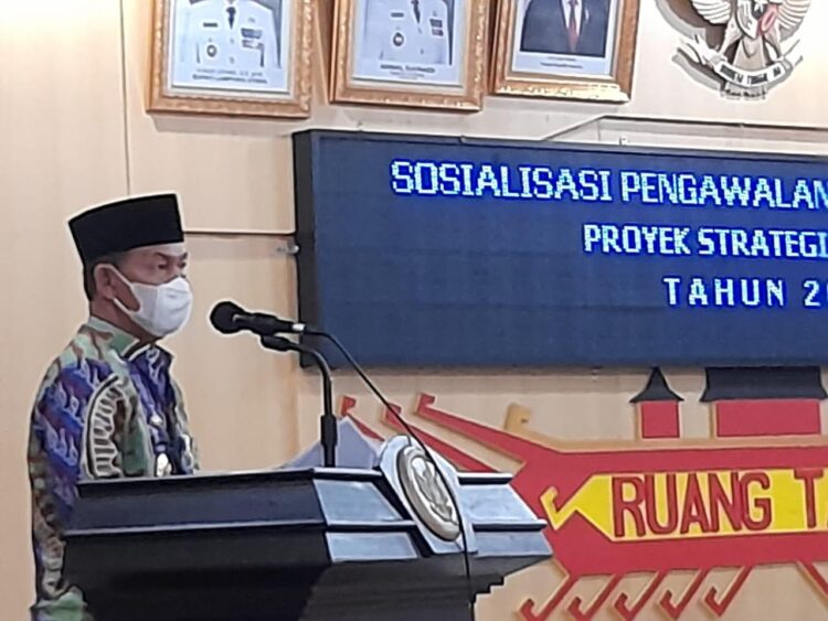 Bupati Menyambut Baik komitmen kejaksasan Dalam pengawalan PTSL (Prona) 2021