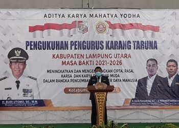 Pengukuhan Pengurus Karang Taruna Masa Bhakti 2021-2026