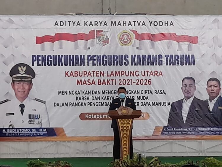Pengukuhan Pengurus Karang Taruna Masa Bhakti 2021-2026