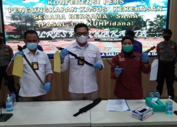 Kepolisian Resort Polres Purwakarta Ringkus Tiga Geng Motor Bersenjata Tajam