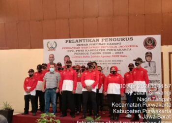 Pelantikan Pengurus DPC PWRI Kabupaten Purwakarta Masa Priode 2020-2024
