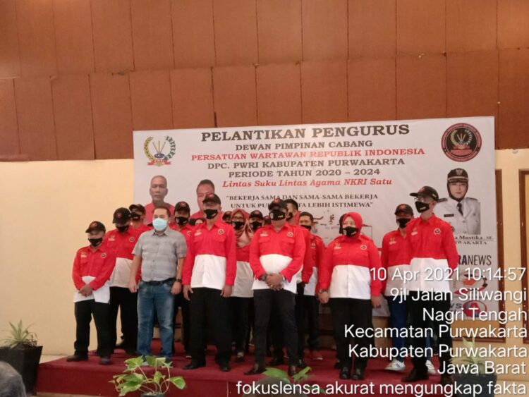 Pelantikan Pengurus DPC PWRI Kabupaten Purwakarta Masa Priode 2020-2024
