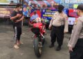Polsek Karawaci Razia Kendaraan Berknalpot Racing
