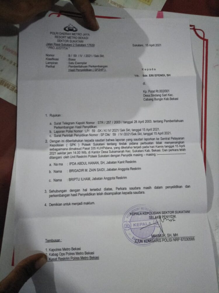 LSM PEKA Desak Polisi Tangkap Pelaku Tindak Kekerasan Terhadap Advokat di Desa Sukamanah