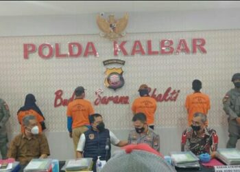 Satgas Anti Mafia Tanah Polda Kalimantan Barat, Berhasil Ungkap 4 Orang Tersangka Sendikat Mafia Tanah Dengan Potensi Keuntungan 1 Triliun Rupiah