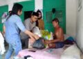 Lembaga KPK Nusantara Sumenep & Sekretaris LBH Peduli Hukum dan Ham Gelar bansos ke Kaum Dhuafa Penderita Asma Akut