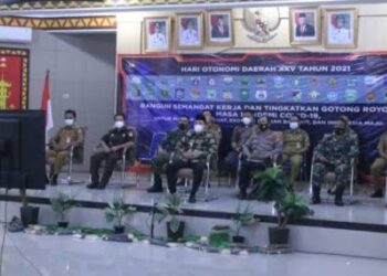 Meeting Zoom, Pemkab Lampura Bersama Wakil Presiden- RI, Ma’aruf Amin