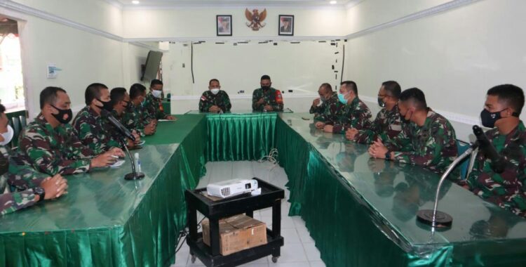 Cek Daya Serap Dan Anggaran, Tim Dalprog Kodam Tanjungpura Kunjungi Kodim Mempawah