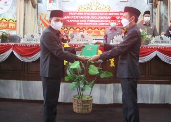 Tindaklanjuti Terkait LKPJ 2020, DPRD Gelar Paripurna Bersama Pemkab Lampura