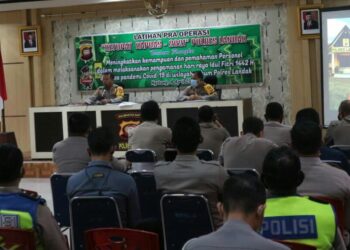 Kapolres Landak pimpin Latihan Pra Operasi Ketupat Kapuas 2021 Polres Landak